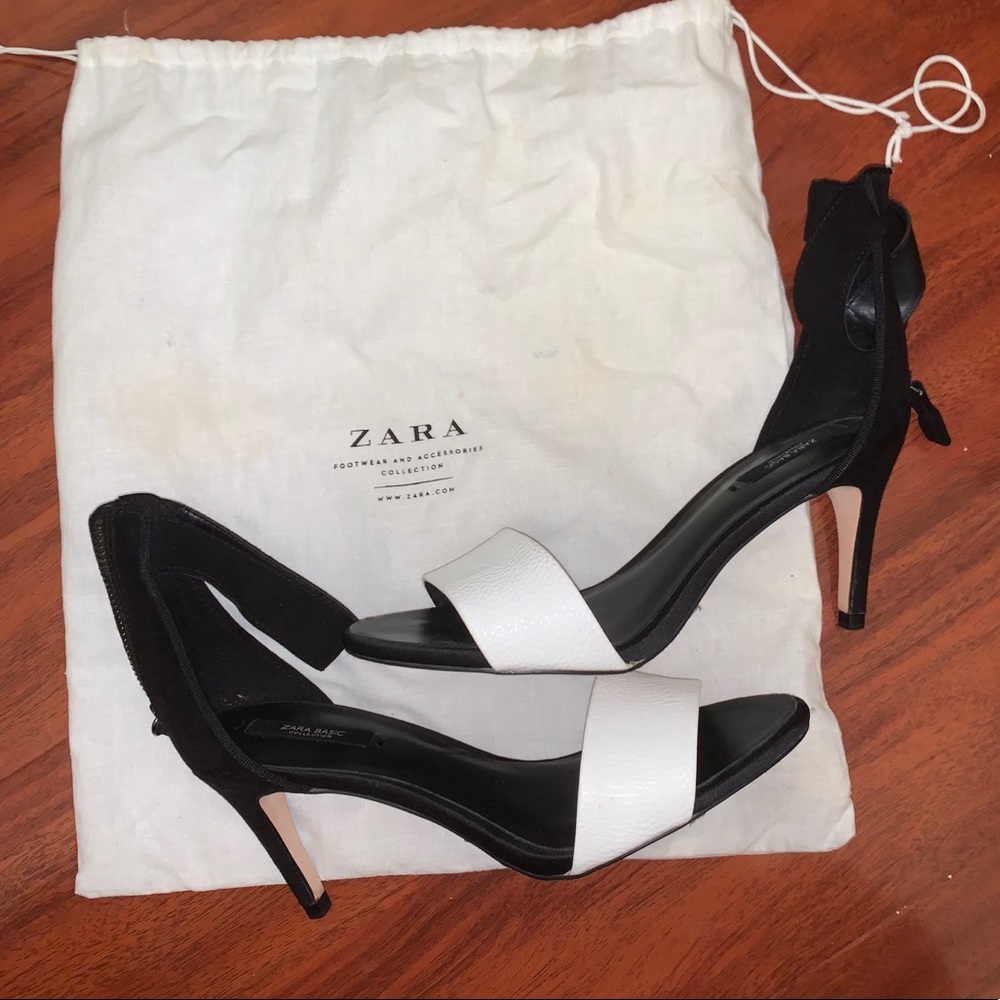 ZARA BLACK & WHITE HEELS
